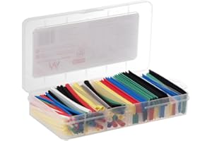 Maclean MCTV-679 Zestaw Węży Termokurczliwych, W Zestawie 196 Sztuk w 7 Kolorach o Długości 95mm, Szerokości: 2mm, 4mm, 6mm, 8mm, 10mm, 12mm, Termokurczka