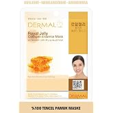 DERMAL Besleyici, Nemlendirici, Arındırıcı Arı S&uuml;t&uuml; &Ouml;zl&uuml; Kolajen Maske 23gr