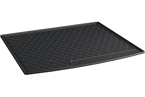 GLEDRING Coquille coffre-arrière Rubbasol (caoutchouc) compatible avec Audi Q3 (F3B) 2019- (Sol en haut variable), Noir