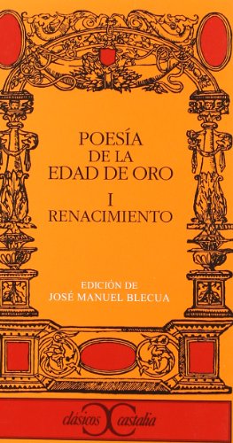 Book's Cover of Poesia de La Edad de Oro I  Renacimiento