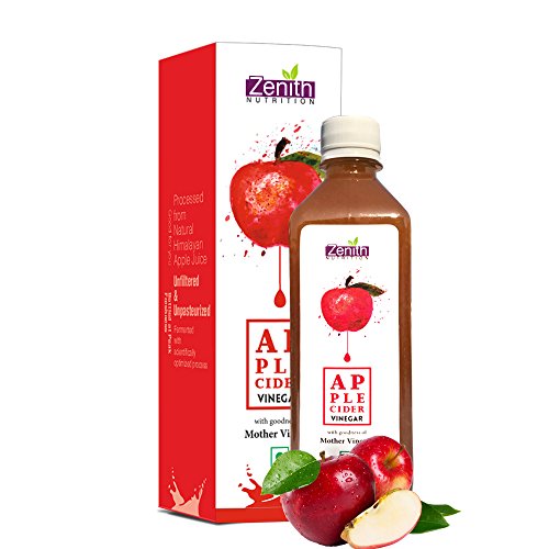 Zenith Nutrition Apple Cider Vinegar ( Raw, Unpasteurized with lots of Mother Vinegar) - 500 ml RS.324 (24.00% Off) - Amazon