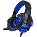 Produktbild Cuitan Gaming Headset, Gaming Kopfhörer mit Mikrofon 3.5mm Headset-Buchse für PS4 PC Mac Computer Laptop - Schwarz + Blau