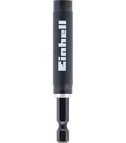 Einhell Porte-embout Magnétique Avec Tige 1/4" E 6.3, 60 Mm, (chrome Vanadium, Manchon En Acier, Aimant Permanent, Anneau De Couleur Rouge