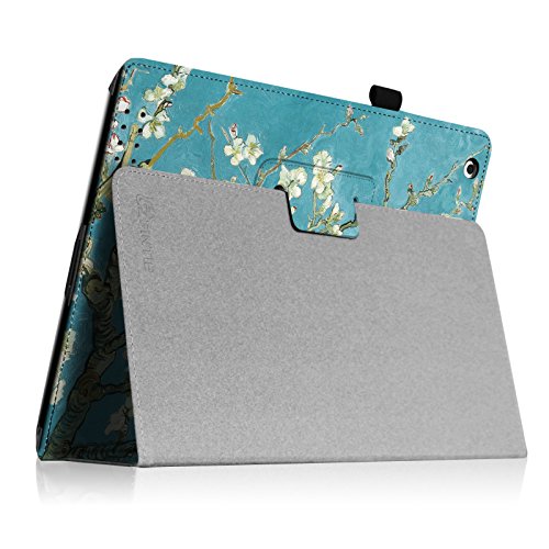 Fintie iPad 2 / 3 / 4 Hülle Case – Folio Slim Fit Kunstleder Schutzhülle Cover Tasche Etui mit Auto Schlaf / Wach Funktion für Apple iPad 2 / iPad 3 / iPad 4, Mandelblüten - 6