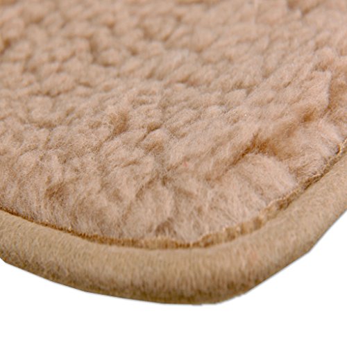 Sesselschoner 147x147cm Überwurf Lammflor Polsterschutz, Auswahl: Farbe – hellbraun – nougat - 4