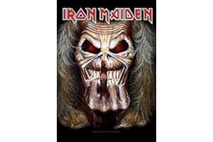 HEART ROCK Iron Maiden Eddie Candle Finger Large Textile Flag 1100mm x 750mm (hr)