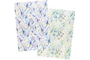 Ideen mit Herz 2 hojas de papel de arroz, papel de decoupage, DIN A4, 2 diseños diferentes, vintage, Navidad, etc. (flores 19)