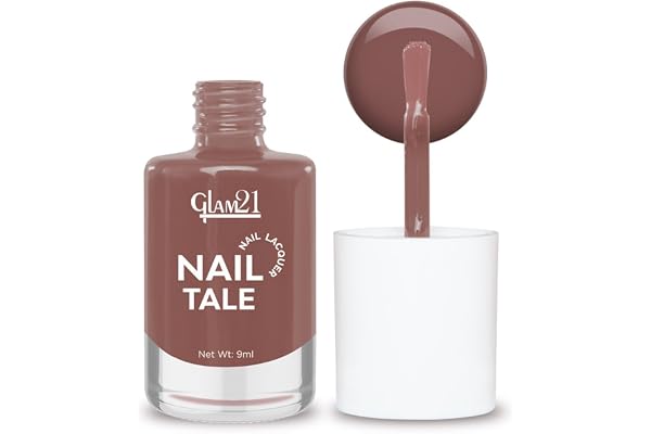 Glam21 Nail Tale Nail Polish Glossy Gel Finish Rich Pigmentation Chip Free Quick Drying Formula Long Lasting Nail Polish for Women 9ml Shade-16