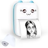 Toy Imagine Mini Portable Thermal Printer Bluetooth Pocket Printer for Kids and Adults 57mm Inkless Photo Label Printer for N