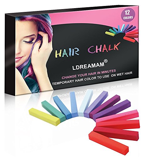 Haar-Kreide,ungiftige,waschbare,temporäre Haarfarbe,Pastel Haar Kreide Set Farben ungiftig temporäre Soft Pastel Haar Kreide Haar Farbe Dye Kreide Bausatz Haarfärbemittel Farbe Weiche Pastelle - 2