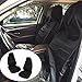 Produktbild Schonbezug Autositz, KOROSTRO Universal Auto Sitzabdeckung Vordere Autositzbezug Schutz 2 PCS, nylon Wasserdicht Staubdicht Auto Schonbezug (Schwarz)