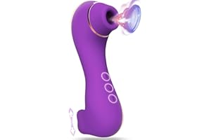 GENÉRICO BOWQY Masajeador pro 5 sùcciønadør de Clîťoris Femènịnô, 10 * 10 modos Femènịnô verdạderô,Ṽiḇráḑòraḑòr Ṃúj ēr Viaje Familiar Masaje Relajación (15.06cm)