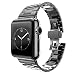 Produktbild MPTECK ® 42mm Schwarz gerade Ende massiv Edelstahl Armband Band Armband für Apple Watch APPLE WATCH II Apple Watch Serie 1 Series 2