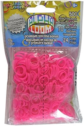 Rainbow Looms 494 B0230 EA Alpha Bands-Pink (500 x Bag)