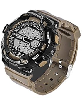 Teen jungenuhr,Mode wassersport design elektronische digitaluhr multi-funktions-outdoor-sportarten-E