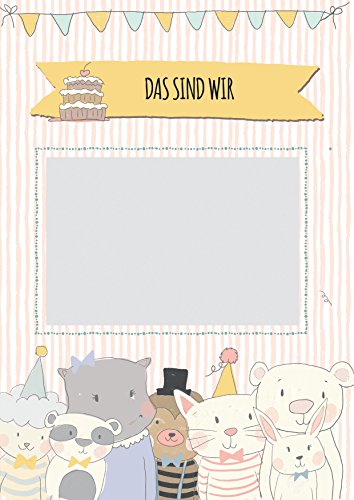 Hallo Baby – Das Baby-Party Buch für die beste Babyparty vor der Geburt mit allen Freundinnen der Mama und guten Wünschen, DIN A4 Buch mit Poster und Einladungskarten - 7