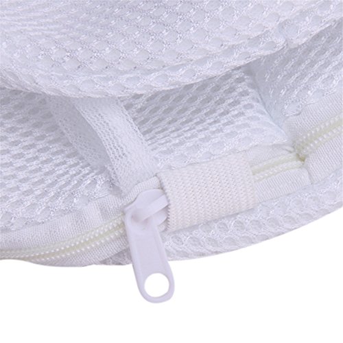 Lalang Wäschesack, Wäschenetz Wäschebeutel mit Reißverschluss Ideal für BH Waschbeutel, Unterwäsche, Socken, Strumpfhosen, Babysachen (Weiß) - 7