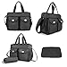 3PCs Baby Nappie Diaper NEW 2016 Elifestore Changing Bags Sets,Black