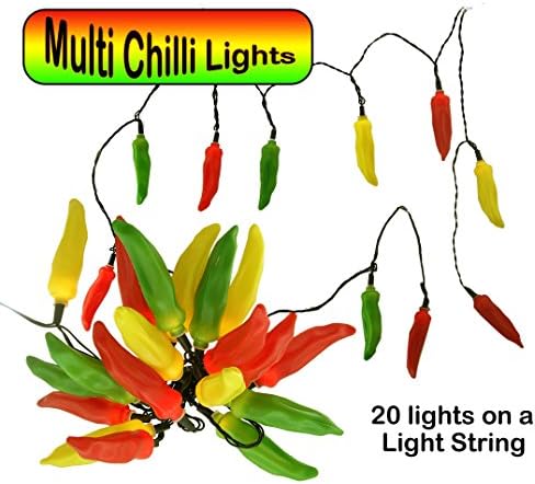 Fairy Lights - Multi Colour Chilli Peppers Lights