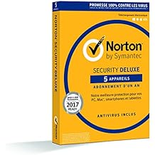 Norton Security 2017 Deluxe | 5 appareils | 1 an | PC/Mac/Android/iOS