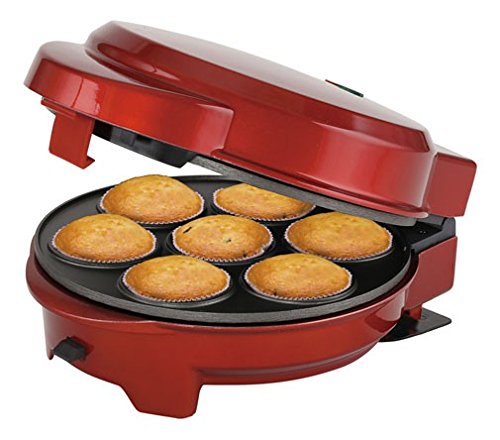3in1 Donut Muffin und Popcake-Maker metallic-rot 3 auswechselbare Backplatten - 2