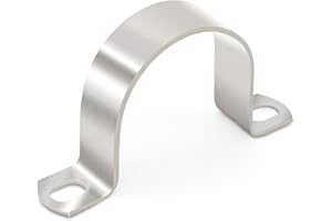 Ø 60 mm collier de fixation,FamlTol 6 Pièces collier de serrage tuyau 2 trous colliers de serrage Amélioré Pour la fixation de tuyaux robustes