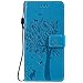 Produktbild Tosim Xiaomi Mi 9T/Redmi K20 Hülle Leder, Klapphülle mit Kartenfach Brieftasche Lederhülle Stossfest Handyhülle Klappbar Case für Xiaomi Mi9T - TOKTU080681 Blau