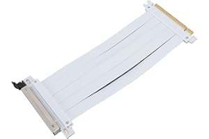 Brrnoo Câble Riser PCIE 4.0 X16 PCB 128Gbps, Adaptateur de Câble d'extension Flexible pour GPU, Haute Vitesse, Compatible avec 4.0 3.0 2.0 1.0