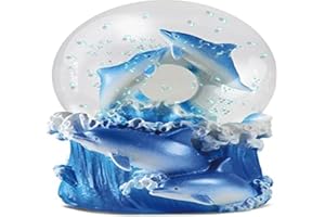 Water Globe - Dolphin from Deluxebase. Dolphin Snow Globe with Resin Figurine and Moulded Base. Great home decor, ornaments and gifts.