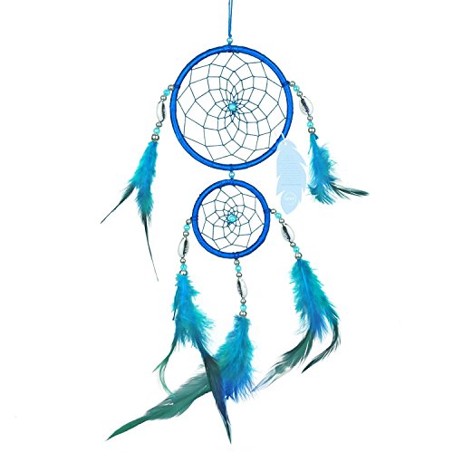 SOLEDI Dreamcatcher Traumfänger Glücksbringer Blau