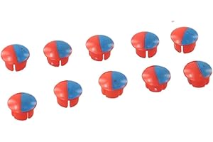 JOWXSX Wasserhahn-Schalter-Etiketten, Heiß- und Kaltwasser-Temperaturanzeige, universelles Heiß- und Kaltschild für Küche, Badezimmer, Waschbecken, 10 Stück