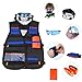 Produktbild Kinder Taktische Weste, Shinemore Tactical Weste Jacke Kit für Nerf Gun N-Strike Elite-Serie, mit 30Pcs Darts Kugeln, 1X7-Dart Quick Reload Clip, 1X8-Dart Handgelenk Band, Seamless Face Mark & Goggle, perfektes Geschenk für Kinder Jungen Kinder.