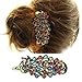 Europearn Classical Magnificent Peacock Spread With Vintage Phoenix Crystal Hair Pin Clip(Model:M010549)