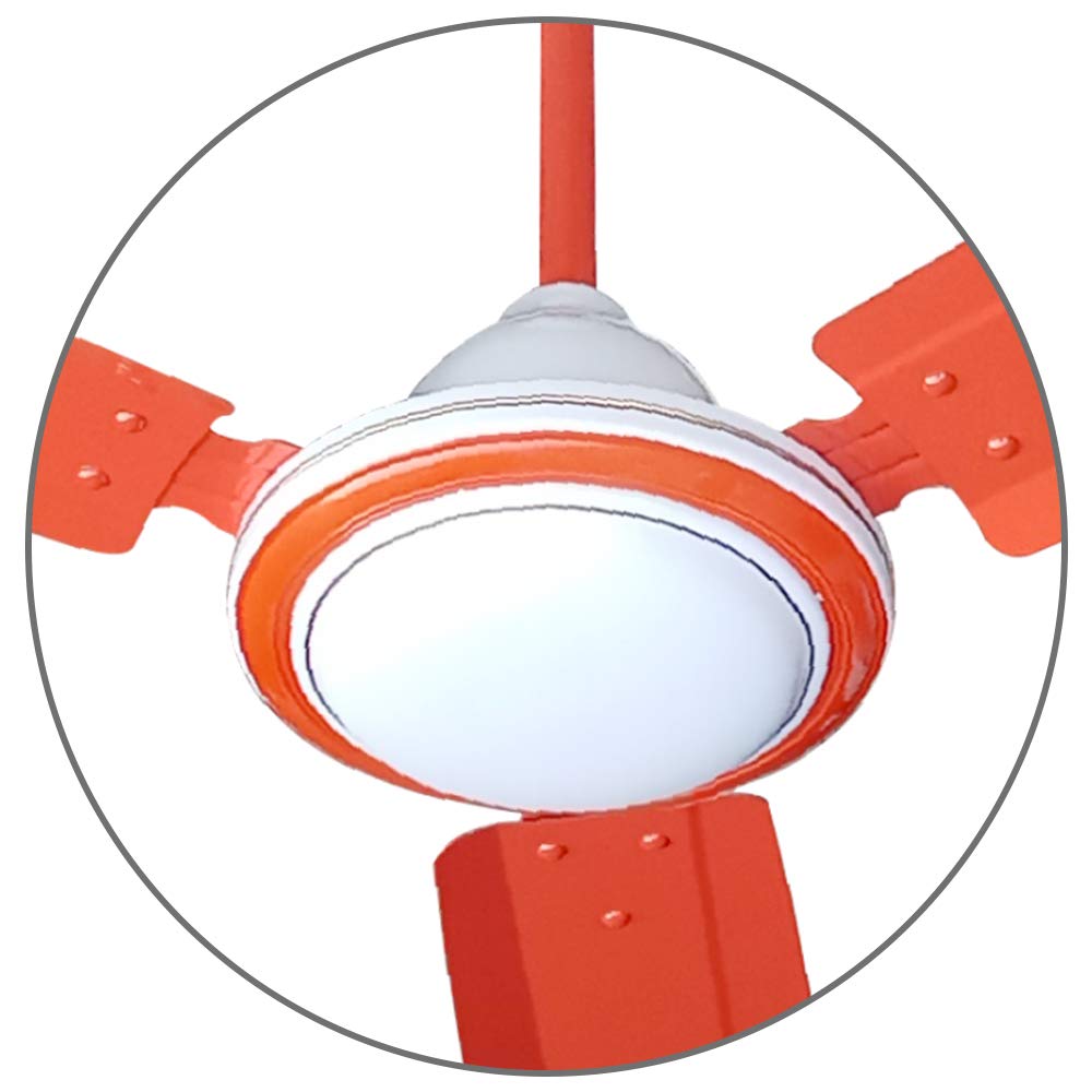 ACTIVA 1200mm Ceiling Fan, 390 RPM High Speed Air Delivery, 50 Watt Cooper Winding Motors, Anti Dust Coating, Less Noise, Large Sweep, 2 Years Warranty (Super Orange) - Image 3