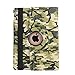 Price comparison product image iPad Case Pro 9.7,elecfan 360 Degree Rotating PU Leather Cover Smart Folio Stand Case with Auto Sleep/Wake Function for iPad Pro 9.7 Inch - Camo A02