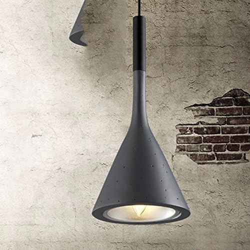 LighSCH Bar Modern Industrial Wind Chandeliers Single Armig Cement Restaurant Lamps Grey