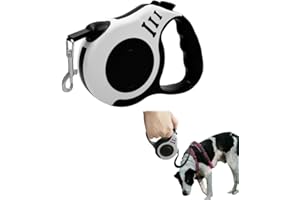 HABNI Laisse Chien Enrouleur, 5m, Laisse pour Chat, Chiens Jusqu'à 15 Kg, Système de freinage confortable, rgonomique et Moderne