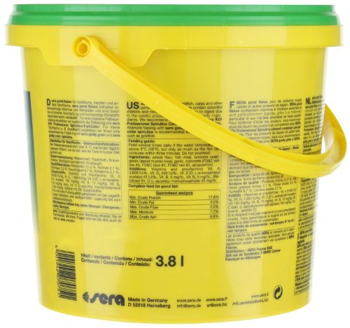 sera 07075 pond flakes 3800 ml – das lange schwimmende Flockenfutter für kleinere Teichfische - 8