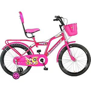 Hero Unisex-Youth Sundancer 20T Hi Riser 14-inches Junior Kids Bike (Pink)