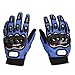 Produktbild PRO BIKER Motorrad Handschuhe Vollfinger Schutz Outdoor Reiten Warme Handschuhe (Farbe: schwarz & blau) (Größe: XL)