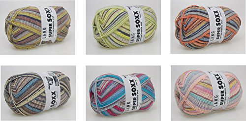 Lang Yarns Super Soxx Cotton Stretch 100 g Sockenwolle neue Farben 17 - 2