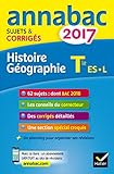Annales Annabac 2017 Histoire-Géo Tle L, ES: sujets et corrigés du bac Terminale L, ES