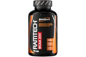 EthicSport - Ramtech BCAA 2:1:1 - Barattolo da 120 cps - Integratore alimentare di amminoacidi ramificati per la dieta dello sportivo, con vitamine B6 e B1