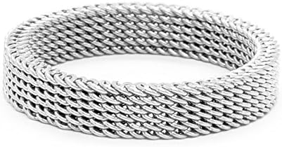 Women’s Stunning Mesh Stainless Steel Fashion Ring (Q)