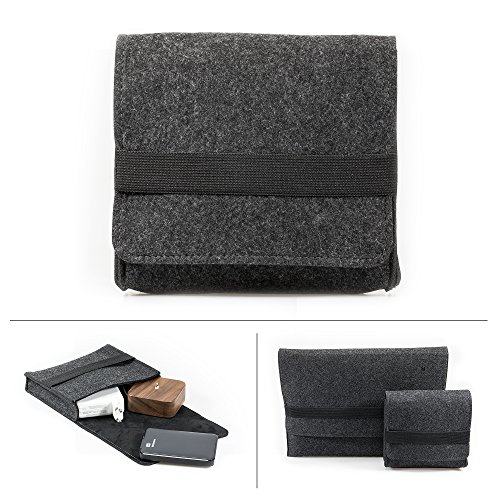 FORMGUT   Filz Aufbewahrungstasche  T  schchen  kleine Zubeh  rtasche f  r Accessoires  Maus Mouse  Handy  HDD  Kabel  Netzteil  Schminke  Kosmetik  W