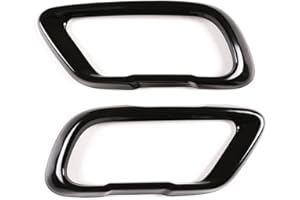 METYOUCAR Accessori esterni in acciaio inossidabile Scarico Terminale Decorazione Telaio Copertura Trim Per X5 G05 X7 G07 2019 2021 M Versione Sport Accessori Auto (Nero)