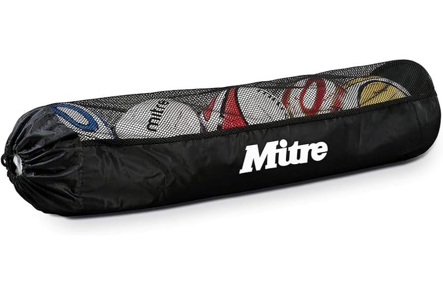 Mitre Unisex Adult Bag 5 Balls Black One Size