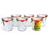 JARLOVEIN Weck 140 ml Mold Uzun Kavanoz Set (6 Adet) 761