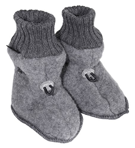 mikk-line Baby Boys 9815 Full Plain Mittens, Grey (175-189 M Melange/gra. 916), 9-12 Months (Manufacturer size: 74-80)