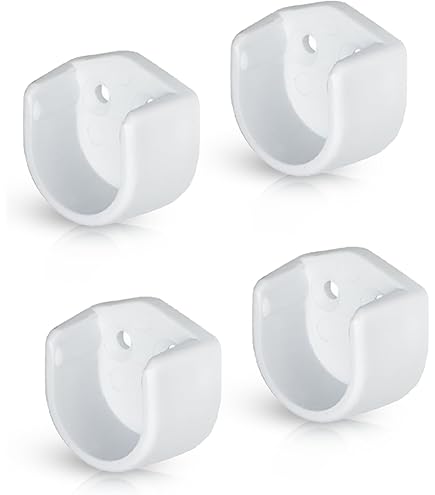 4 Stück Gardinenstangenhalterung Silber - Verstellbare Vorhanghalterung Für Zuhause